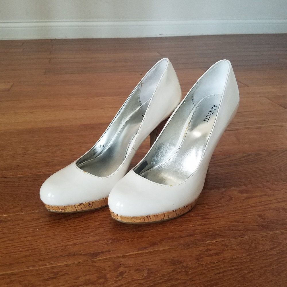 Creamy white heels